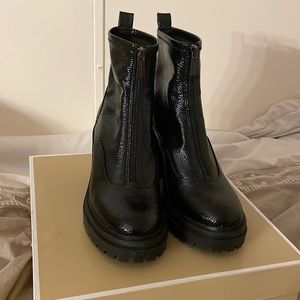 Michael Kors Black Platform Ankle Boots